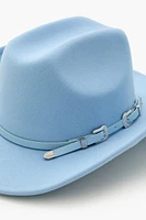 Dual Buckled-Trim Cowboy Hat