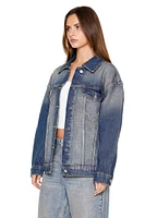 Stone Wash Denim Trucker Jacket