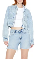 Denim Zip-Up Trucker Jacket