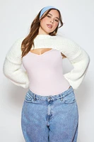 Plus Bolero Shrug Sweater