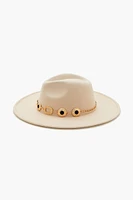 Faux Gem Chain-Trim Fedora