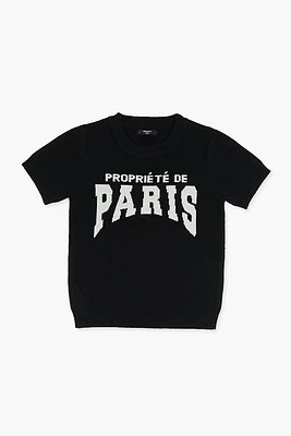 Girls Paris Sweater-Knit Tee (Kids)