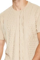 Cable & Honeycomb Knit Tee