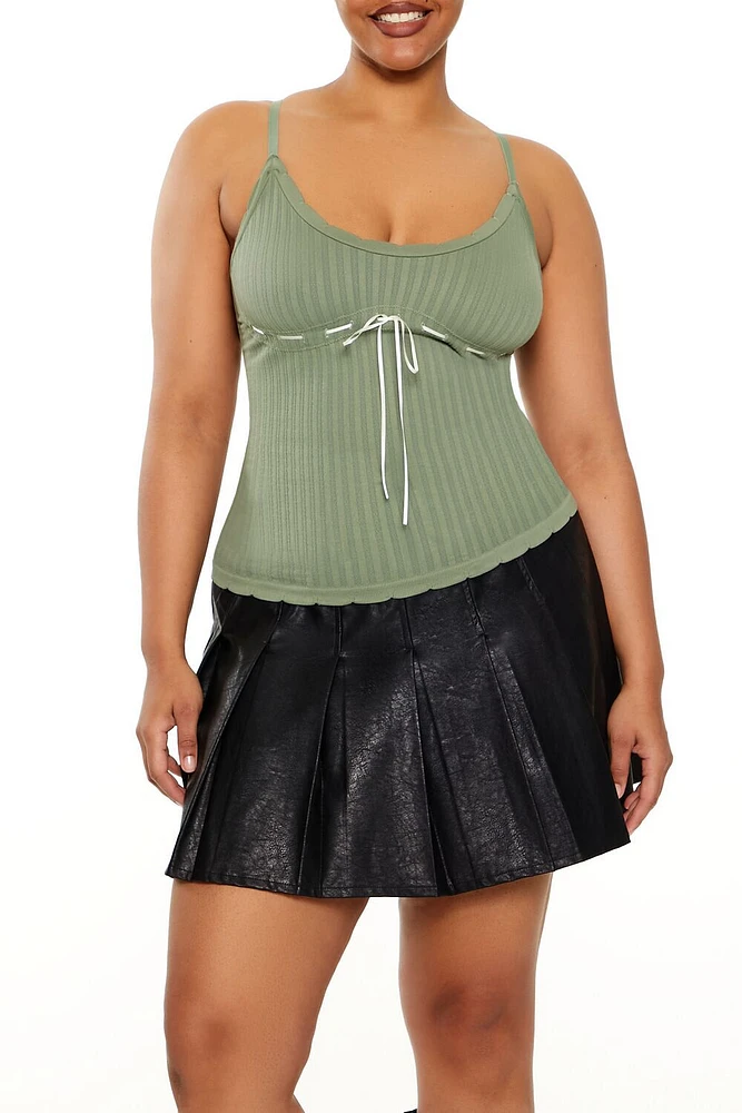 Plus Ribbon-Trim Cami