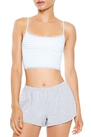 Seamless Striped Longline Bralette