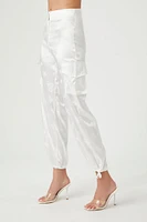 Satin Jacquard Cargo Pants