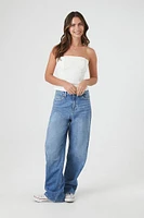 Denim Bustier Tube Top