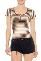 Striped Scoop Tee