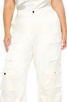 Plus Wide-Leg Cargo Pants