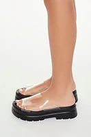 Transparent Flatform Sandals