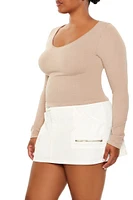 Plus Seamless Long-Sleeve Top