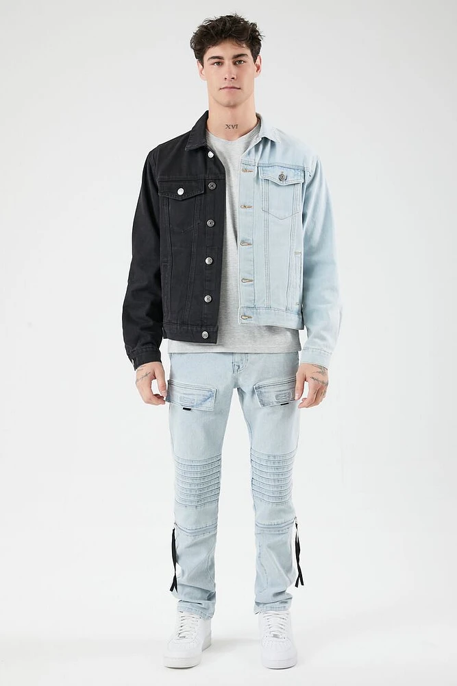 Slim-Fit Moto Cargo Jeans