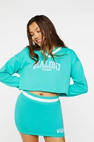 Malibu Graphic Raw-Cut Pullover