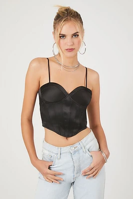 Satin Corset Cropped Cami