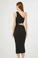 One-Shoulder Cutout Midi Dress