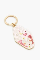 Gemini Enamel Keychain