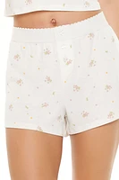 Floral Print Pajama Shorts