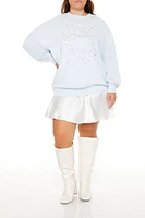 Plus Beaded Pisces Pullover