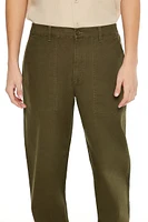 Mid-Rise Slim-Fit Pants
