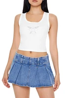 Metallic Butterfly Tank Top