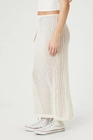 Sheer Crochet Maxi Skirt