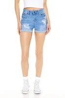 Distressed Denim Shorts