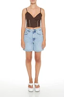 Eyelet Cropped Cami