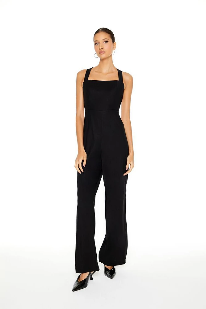 Crisscross Wide-Leg Jumpsuit