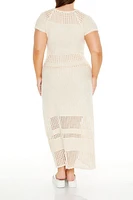 Plus Crochet Maxi Dress