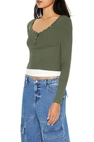 Layered Henley Combo Top