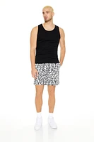 Abstract Print Volley Shorts