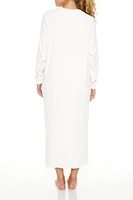 Ribbed Open-Front Robe