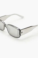 Reflective Rectangular Sunglasses