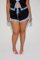 Plus Betsey Johnson Pajama Cami & Short Set