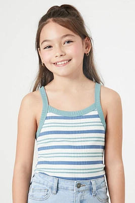 Girls Striped Cami Bodysuit (Kids)