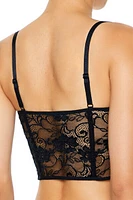 Sheer Lace Underwire Corset Bra