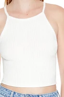 Rib-Knit Cropped Cami