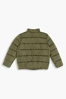 Girls Funnel Neck Puffer Jacket (Kids)