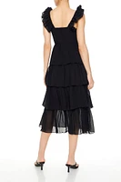 Tiered Ruffle Midi Dress