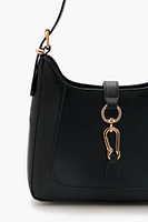 O-Ring Faux Leather Shoulder Bag