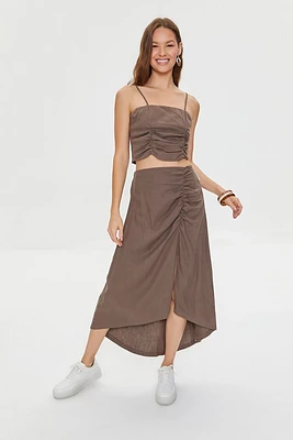 Kendall + Kylie Linen-Blend Skirt