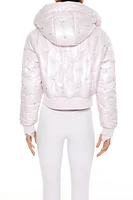 Active Rhinestone Puffer Jacket