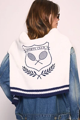 Varsity-Striped Sports Club Sweater