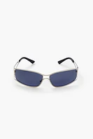 Cutout Rectangular Frame Sunglasses