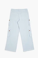 Girls High-Rise Cargo Jeans (Kids