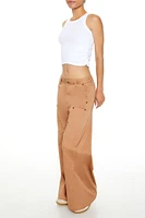 Mid-Rise Wide-Leg Pants
