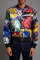 Unisex NBA Patchwork Bomber Jacket