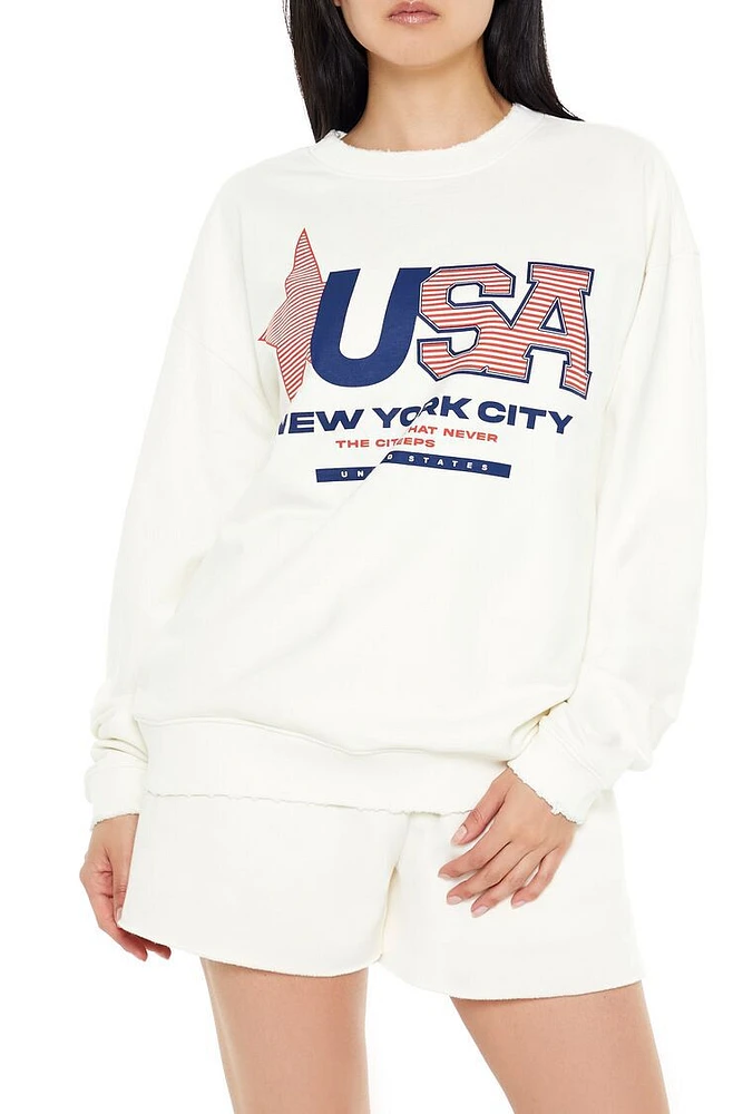 USA New York Graphic Pullover