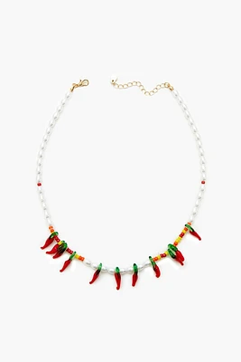 Beaded Chili Pepper Necklace