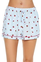 Cherry Print Shirt & Shorts Pajama Set